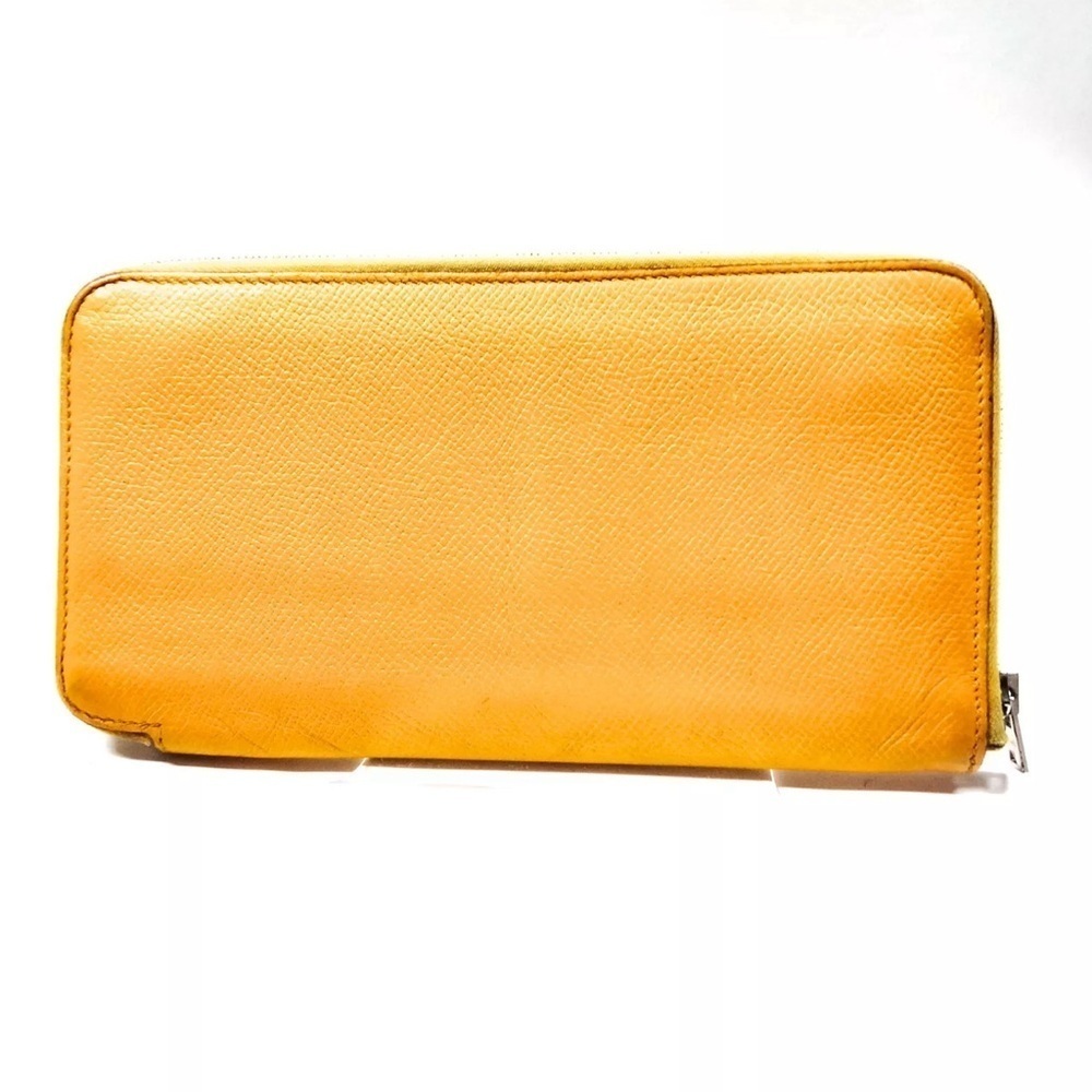 Hermes Yellow Silk'In Classique long wallet - Picture 2 of 9